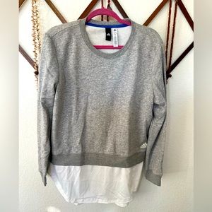 Adidas sweatshirt with mesh jersey panel